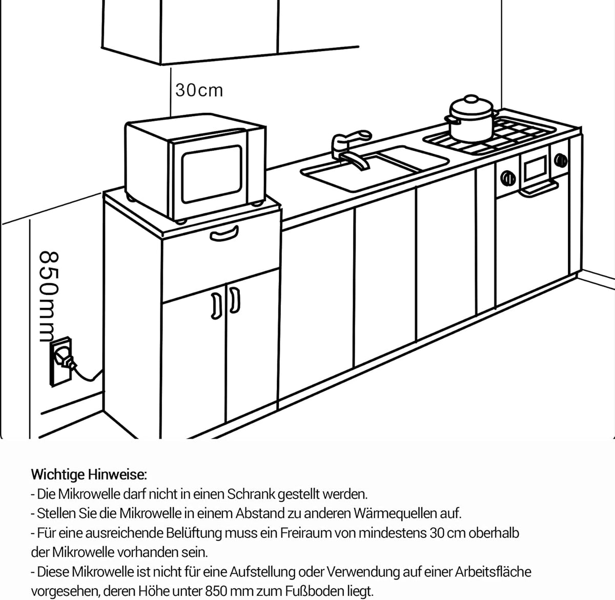 Bauknecht MW 39 WSL / Kombination Grill und Mikrowelle / Crisp Funktion / 700 W / 13 L Garraum / Super-Kompakt Design / Dampfgarfunktion / Schnellauftau-Funktion, Weiß/Silber