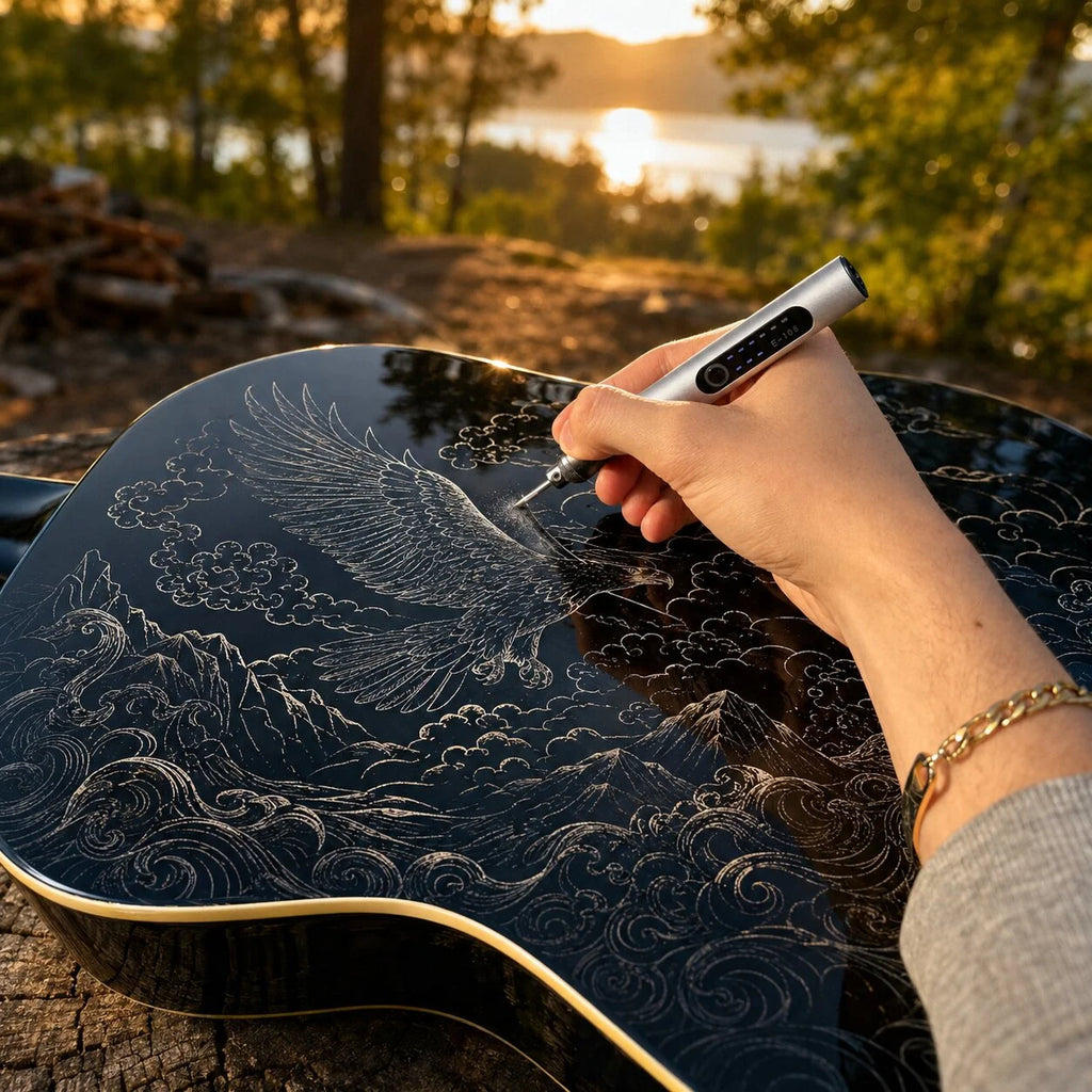 Akku Gravierstift mit 56-teiligem Zubehör | Gravellon