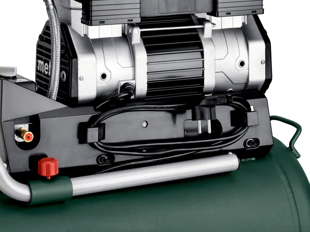metabo Kompressor Basic 270-50 OF Silent - 50L Kessel, 10 bar Druck, 130 l/min Füllleistung - Ölfrei, leise, mobiler Werkstatt-Kompressor für Heimwerker  und  Profis - Inkl. Schnellkupplung und Zuggriff