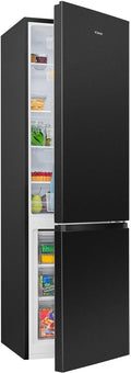 Bomann® Kühlschrank mit Gefrierfach | Energieklasse C | 176cm | LowFrost | 5 Jahre Kompressor-Garantie | Kühl Gefrierkombination leise | Türanschlag wechselbar | Kühlgefrierkombi | KG 7369 schwarz