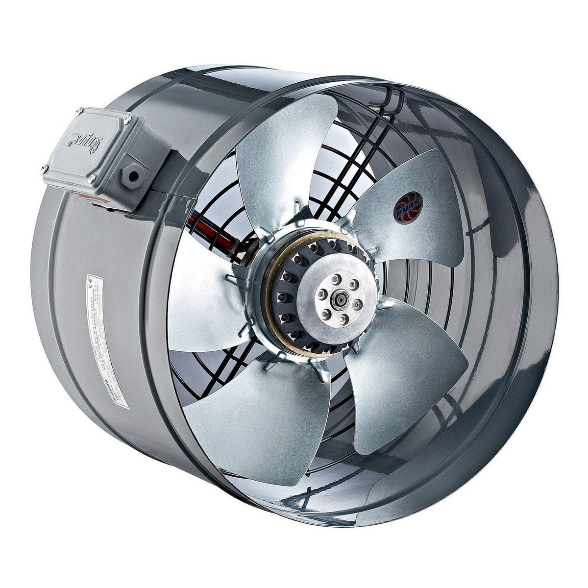355mm Industrie Rohrventilator Kanallüfter Kanalventilator Rohrlüfter Rohrgebläse Rohrventilator Axial Ventilator Axialventilator Rohr Kanal Gebläse Metall-lüfter Kanalgebläse