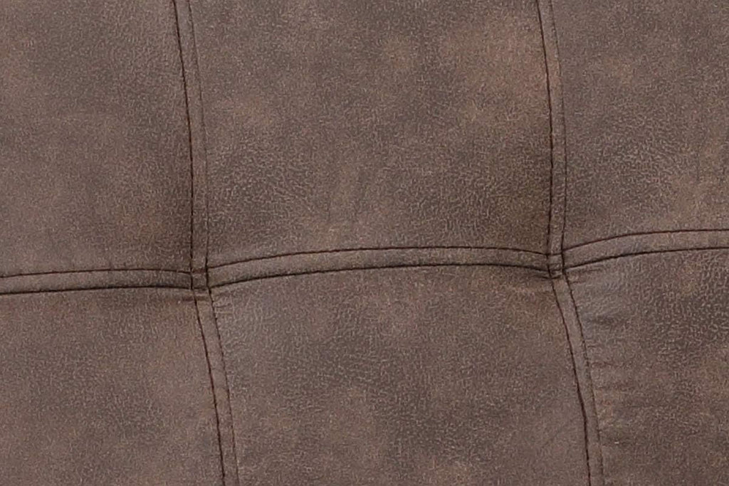Hela Tische, Sitzbank Esszimmerbank Donna, Bezug Softex Vintageoptik Braun, X-Metallgestell Anthrazit, 140x45x48 cm