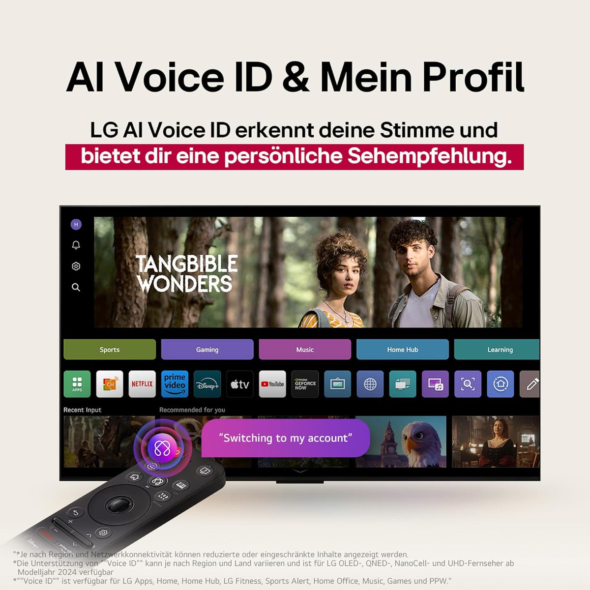 LG 55QNED82A6B TV 55 Zoll (139 cm) 4K QNED AI TV (α7 Gen8 4K AI Prozessor, webOS 25, 60Hz) [Modelljahr 2025]