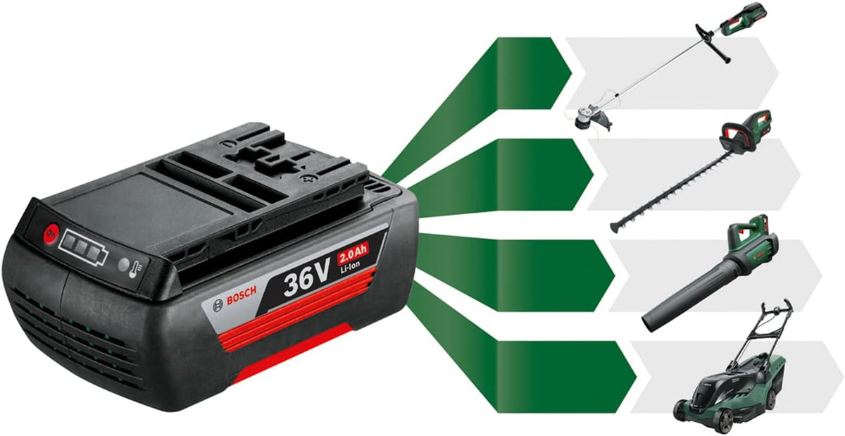 Bosch Akku-Laubbläser AdvancedLeafBlower 36V-750 (1x 2.0 Ah Akku, 36 Volt System, zum Entfernen hartnäckiger Blätter auf großen Flächen, geringes Gewicht: 2,8 kg, im Karton)
