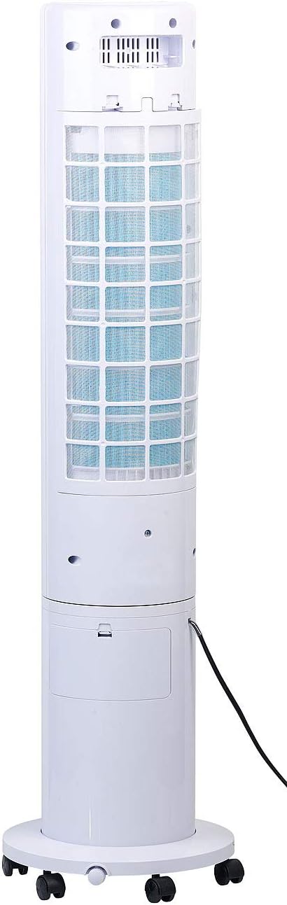 Sichler Haushaltsgeräte Ventilator Kühlung: 3in1-Turmventilator, Luftkühler & -befeuchter, 80° Oszillation, 40 W (Ventilator mit Kühlfunktion, Turmventilator mit Kühlung, leise)