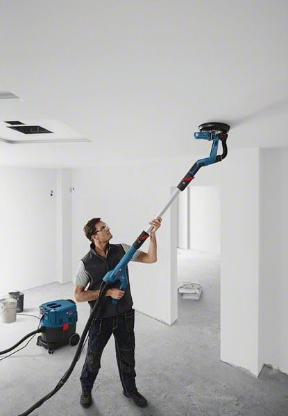 Bosch Professional Trockenbauschleifer GTR 55-225 (550 Watt, Schleifteller-Ø 215mm, inkl. 1x Schleifblatt M480, 1x Schleifteller-Set weich, 3x Kabelclip, Handwerkerkoffer)