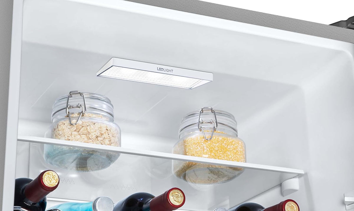 Gorenje N 619EAXL4 Kühl-Gefrier-Kombination/ LED Display/ 186 cm/ 300 l/ NoFrostPLus/ Gemüsefach mit Feuchteregler/ FastFreeze/ edelstahl