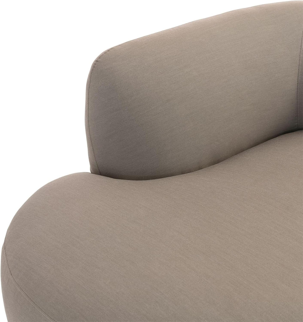 IDIMEX Outdoor Sofa Sorrento gepolstert, Beige – gemütliche Sitzlounge aus Aluminium mit wetterbeständigem Bezug für Terrasse Balkon Garten mit großzügiger Liegefläche