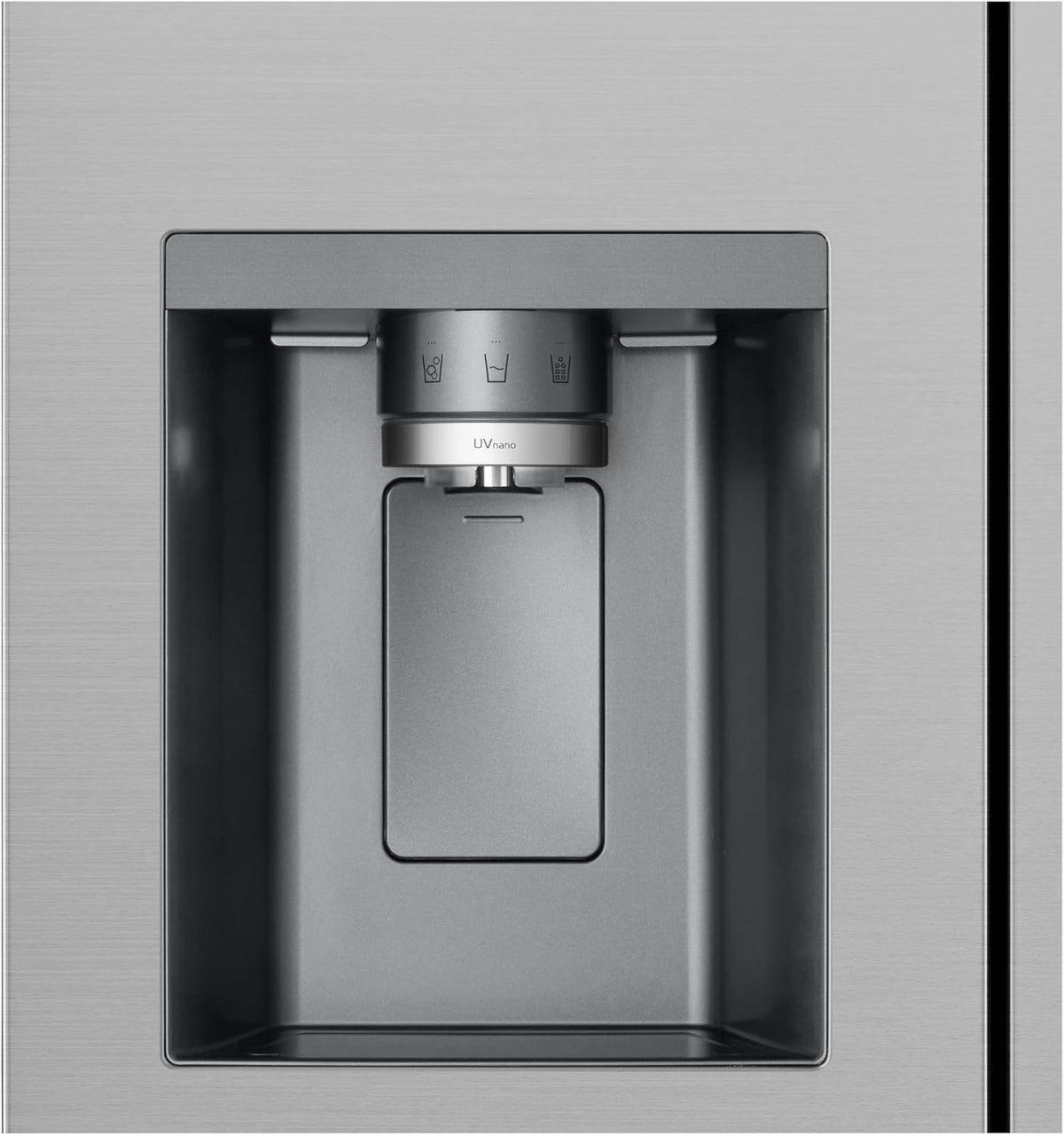 LG GSLE81PYBC Side-by-Side Kühlschrank mit Gefrierfach (628 L, Energieklasse C) mit Eis- und Wasserspender, Multi-Airflow, DoorCooling+, Silber