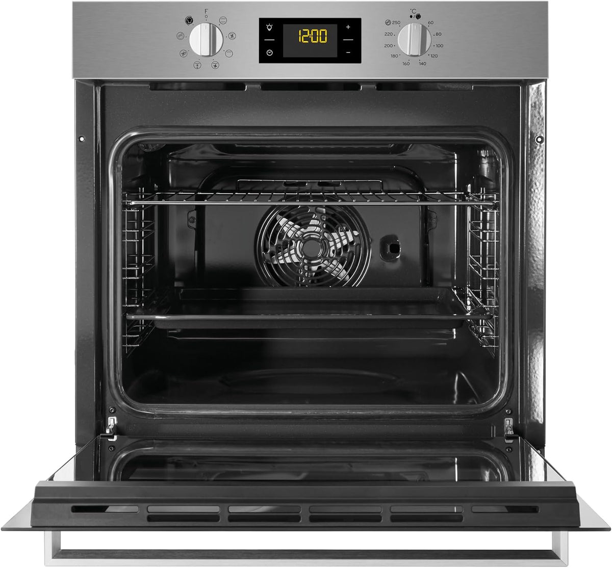 Privileg PBWR6 OH5F IN Einbau-Backofen/ Energieffizienzklasse A/ 71 L/ Hydrolyse-Reinigungsfunktion/ Multifunktions-Umluftbackofen Mit 7 Funktionen/ Edelstahl/ Turn&Go/ Click&Clean