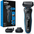 Braun Series 5 Elektrorasierer mit EasyClick Trimmer Aufsatz, Rasierer Herren Elektrisch, Präzisionstrimmer, EasyClean, Geschenk Mann, Made in Germany, 51-B1820s, blau
