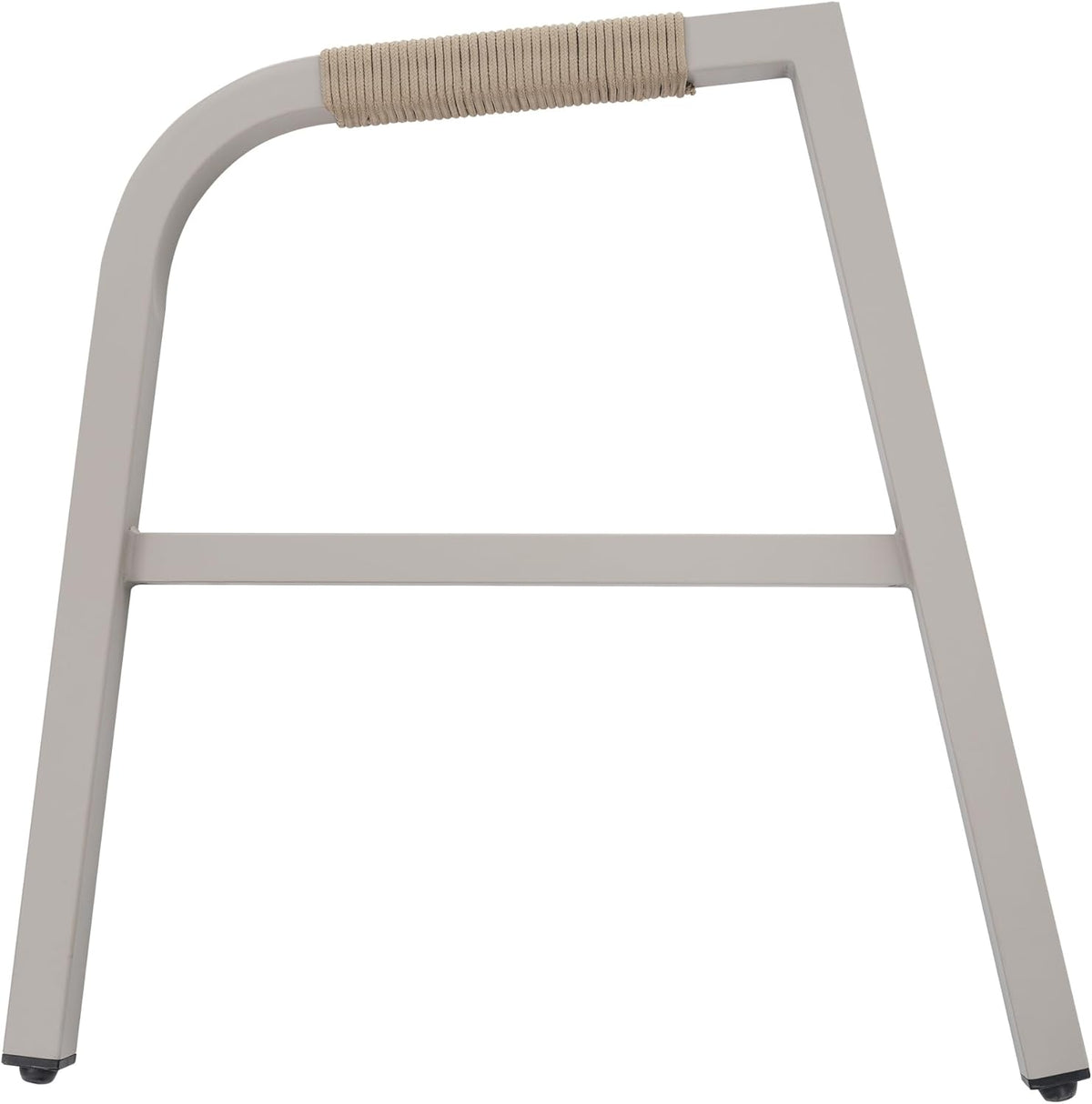 Gartenmöbel Set Lounge Möbel Outdoor für 7 Personen, Terrassenmöbel Balkon Möbel Set mit Gartensofa und Couchtisch, Sitzgruppe Outdoor Gartenlounge Set mit Sitzkissen, Verzinktem Eisen, Beige