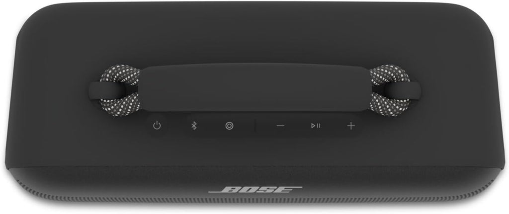 Bose Tragbarer SoundLink Max Lautsprecher, großer, wasserdichter Bluetooth-Lautsprecher, bis zu 20 Stunden Akkulaufzeit, USB-C, integrierter 3,5 mm AUX-Eingang, Schwarz