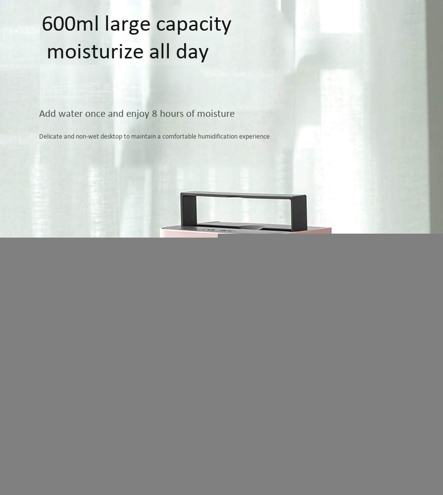Tragbarer Klimaanlagenventilator, Mini Verdunstungskühler Luftbefeuchter, USB Wiederaufladbarer Schreibtischventilator mit LED-Licht für Zuhause und Büro, leise Nebelkühllösung