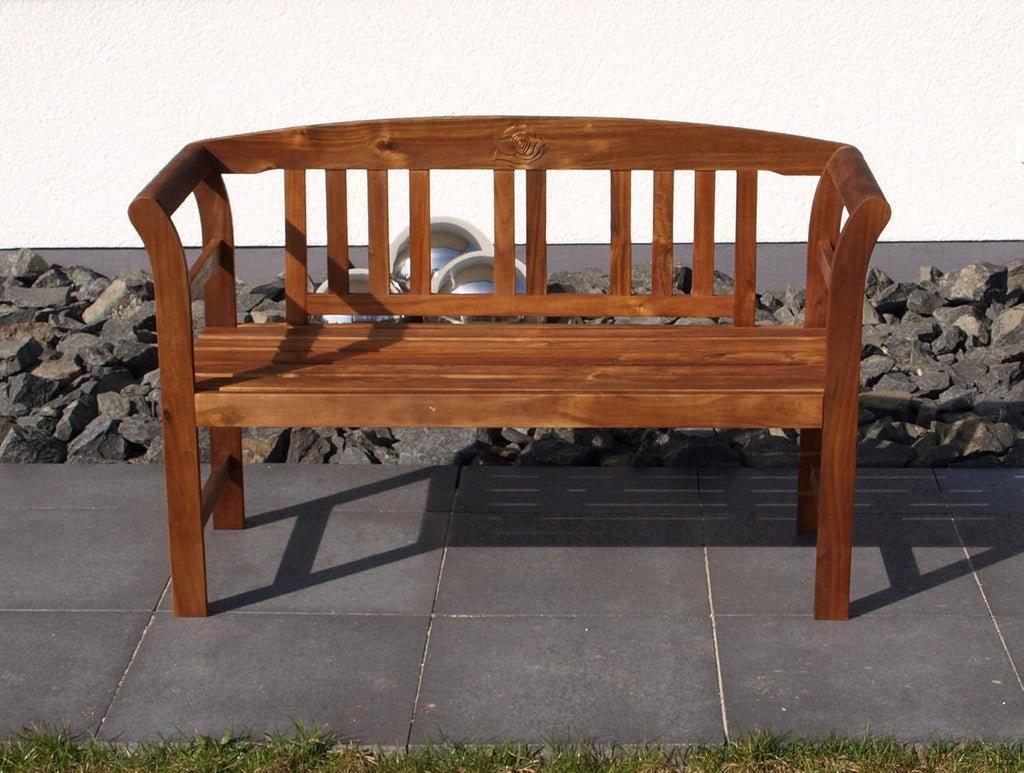 DEGAMO Landhausbank Gartenbank Rosario aus Akazienholz geölt, 2-sitzig 120cm, FSC®-Zertifiziert