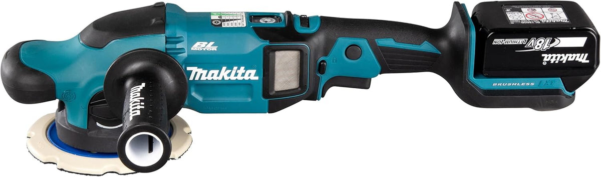 DPO600TKX1 Exzenterpolierer, 1 Akku plus Ladegerät im Transportkoffer, Blau, 18 V / 5,0 Ah
