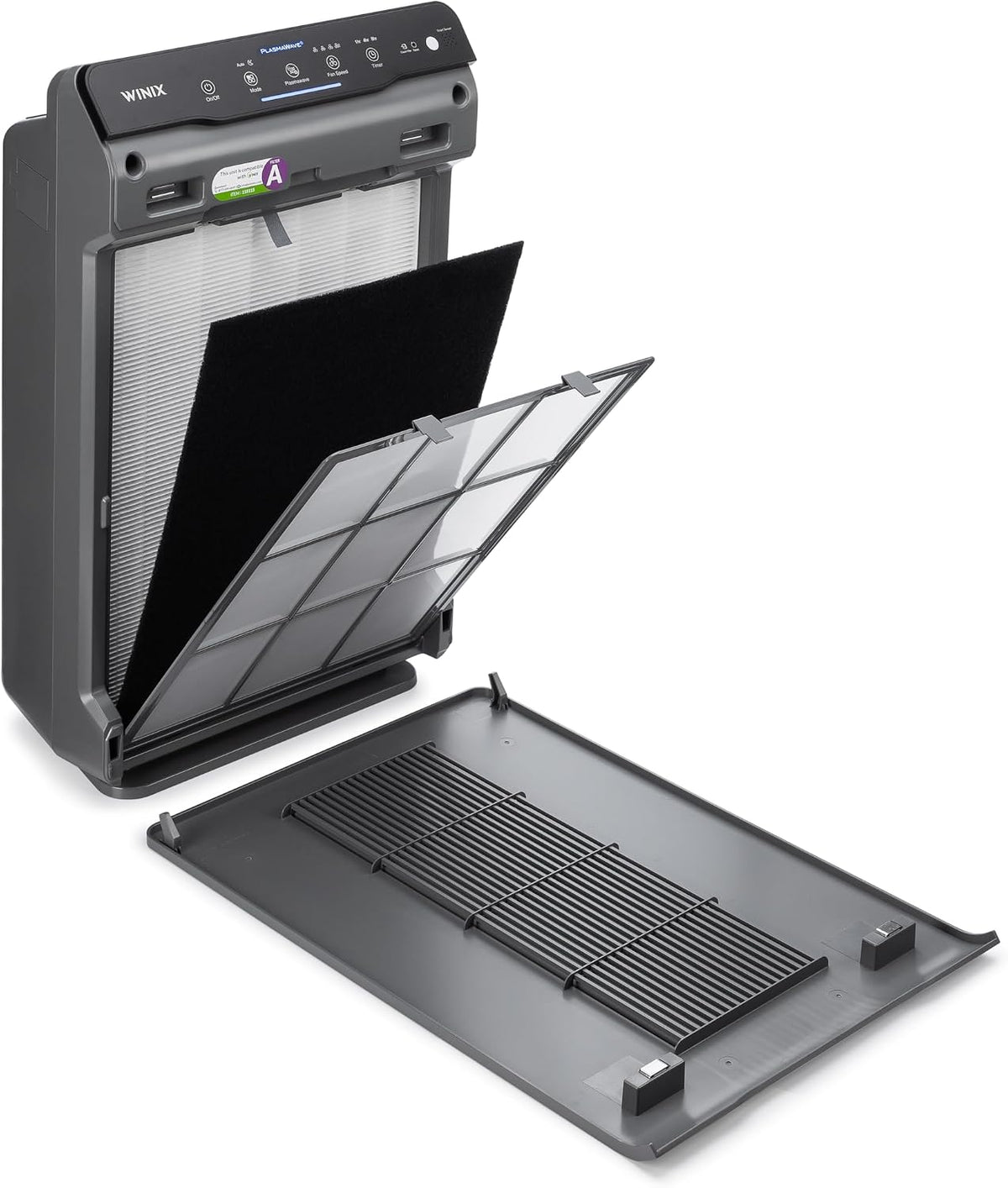 WINIX 5300-2 luftreiniger Allergiker, CADR 390m³/h, 99㎡, Air Purifier für Raucherzimmer gegen Allergien, Staub, Pollen, Tierhaare, Luftqualitätsanzeige, Auto Schlafmodus