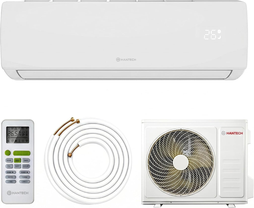 Hantech Split Klimaanlage 18000 BTU mit Quick Connect Set – WLAN, Wandhalterung & 5 m Leitung – Klimagerät für Wohnung & Schlafzimmer, WIFI, App und Fernbedienung