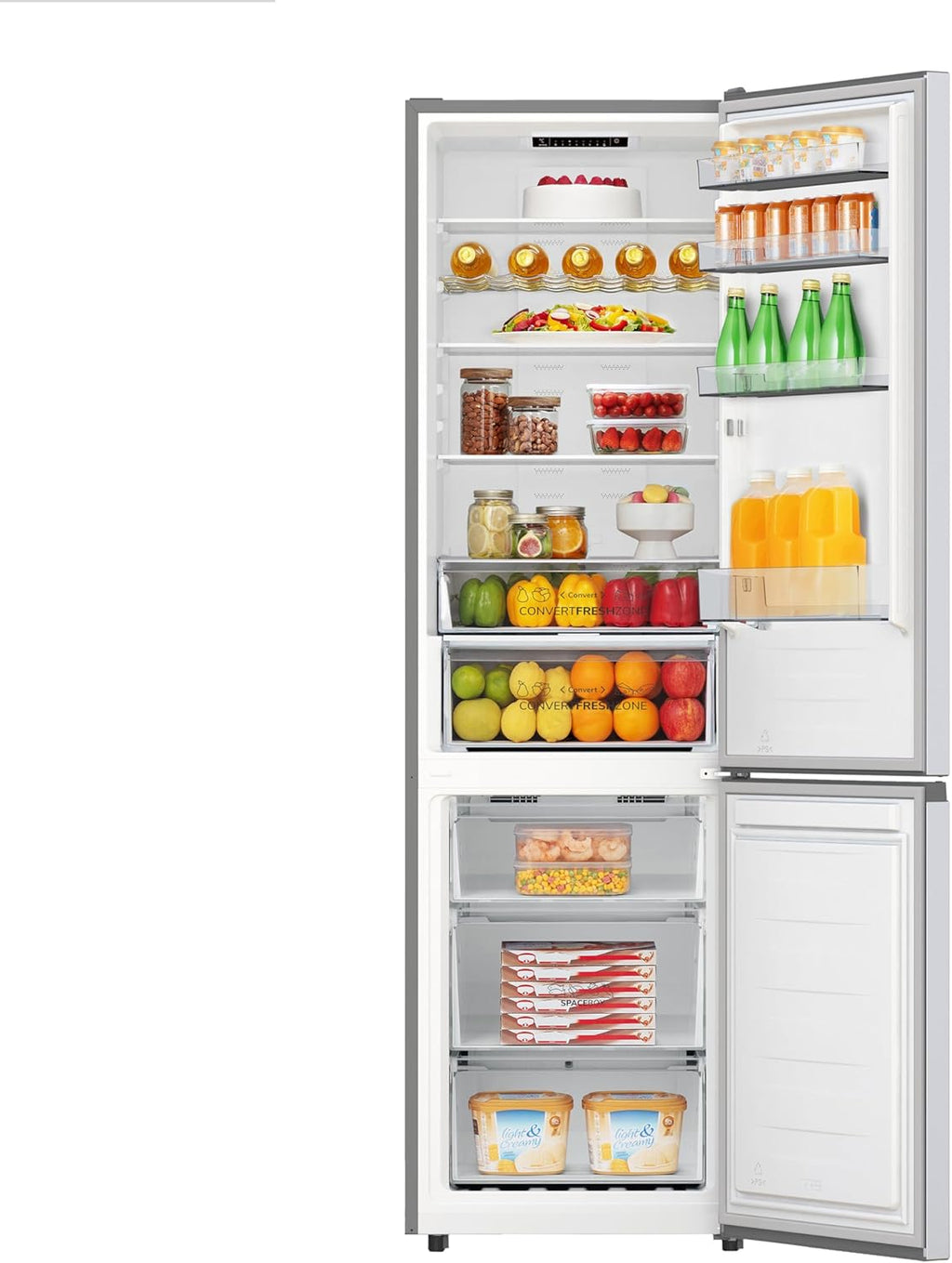 Gorenje NRK620AA1XL4 Kühl-Gefrierkombination/Freistehend/ 336L Gesamtvolumen/ 35dB/ EEK: A/NoFrost Plus/CrispZone mit HumidityControl/FastFreeze/Inverter-Kompressor/ (BxHxT): 59,5× 201,7× 57,9 cm
