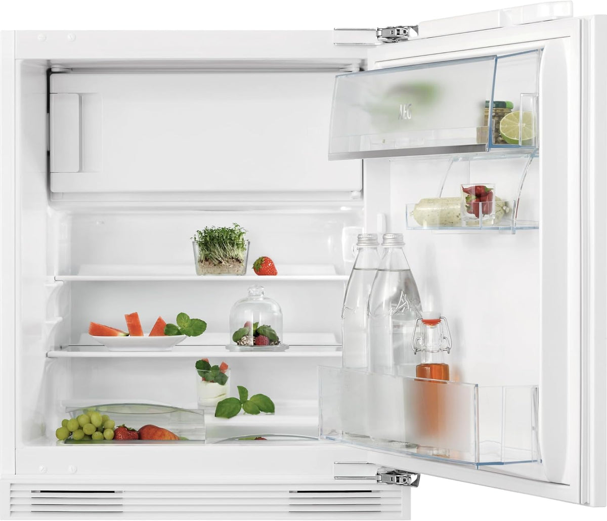 AEG OSF6I82EF Unterbau-Kühlschrank / 820 mm / 4-Sterne-Gefrierfach / 111 L/Festtür/E