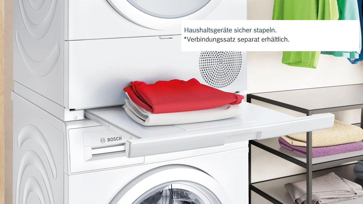 Bosch WQB245B40, Stiftung Warentest GUT (2,5) , Serie 8 Smarter Wärmepumpentrockner 9 kg, AutoDry Sensorgesteuerte Trocknung, SmartDry Programmautomatik, LED-Display, Selbstreinigender Kondensator