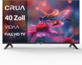 CRUA VIDAA Smart TV,101(40 Inch) TV,1920x1080P Full HD TV,LED TV with HDMI/USB/AV IN/Triple Tuner DVB-T2/T/C/S2/Compact and Smart for Your Home,Black [Energy Class E]