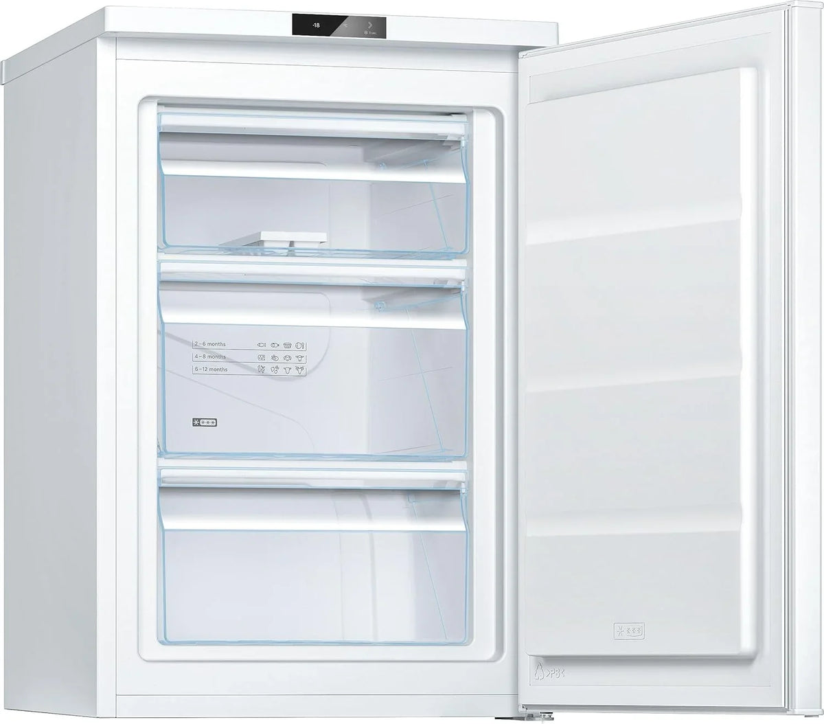 Bosch GTV15NWEB - Congelador de montaje libre (serie 2-83 L, 3 cajones de congelación, 85 x 56 cm), color blanco