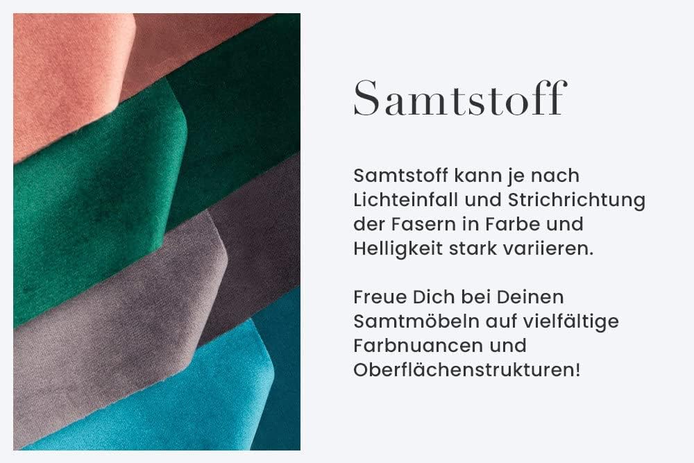 Riess Ambiente Moderne XXL Wohnlandschaft Kent 305cm grau Samt Bigsofa inkl. Hocker Federkern Samtsofa Samtcouch Ecksofa Eckcouch U-Sofa U-Couch Wohnzimmer
